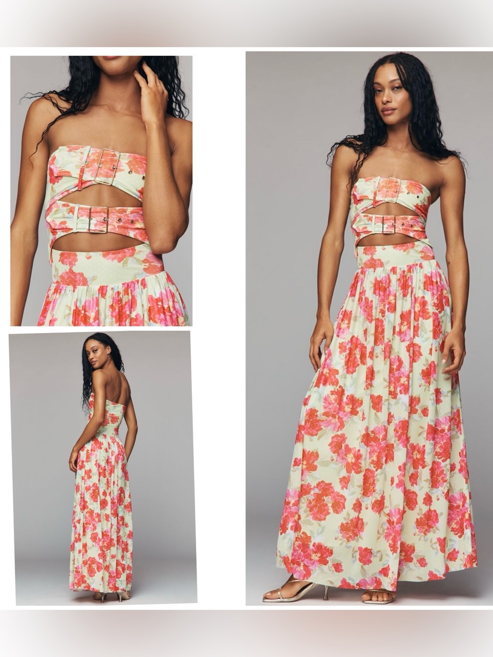 NWT AFRM Khalid Strapless Maxi Dress from Anthropologie